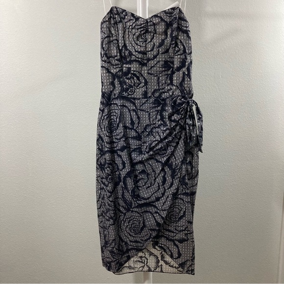 All That Jazz 1990’s Floral Strapless Dress- Size 8 - Picture 4 of 14